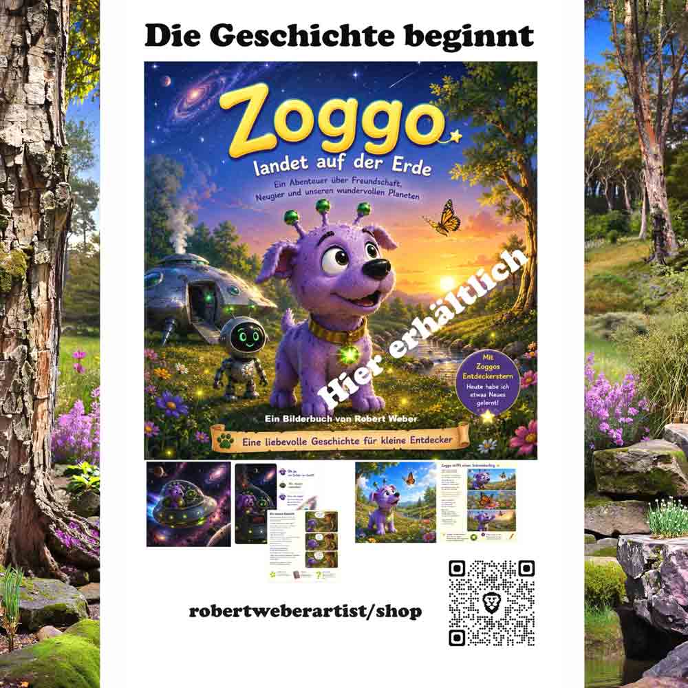 Zoggo blickt auf die Erde